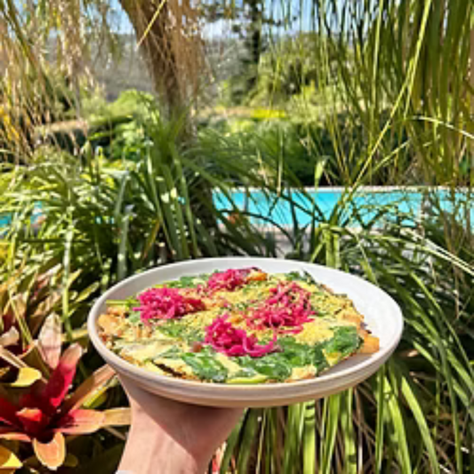 10 MINUTE ROAST VEG FRITTATA