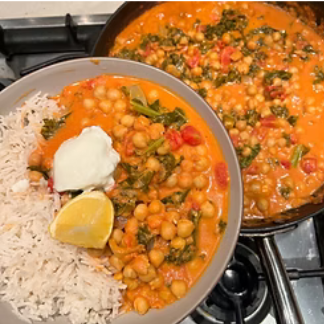 TOMATO CHICKPEA CURRY