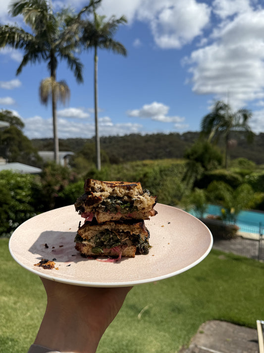 THREE CHEESE MUSHROOM TOASTIE