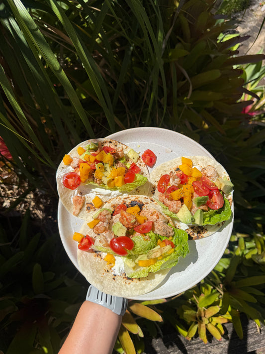Fresh Mango Chicken Tacos
