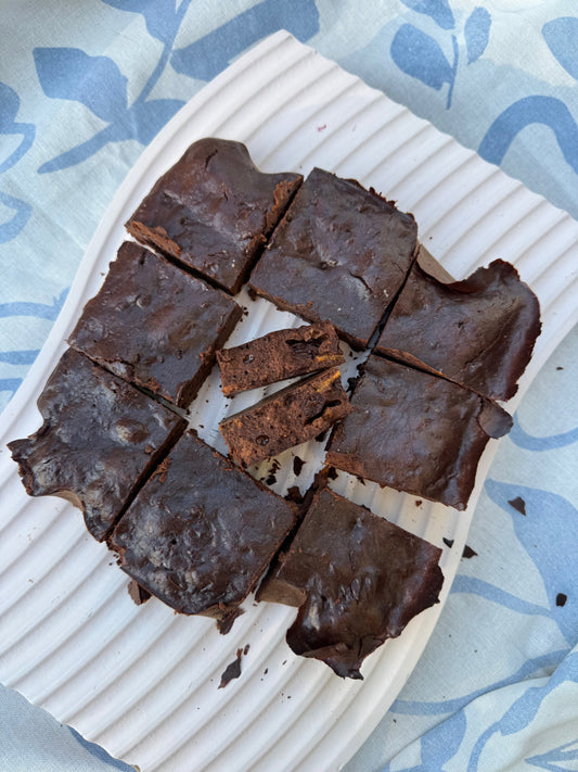 Sweet Potato Protein Brownies
