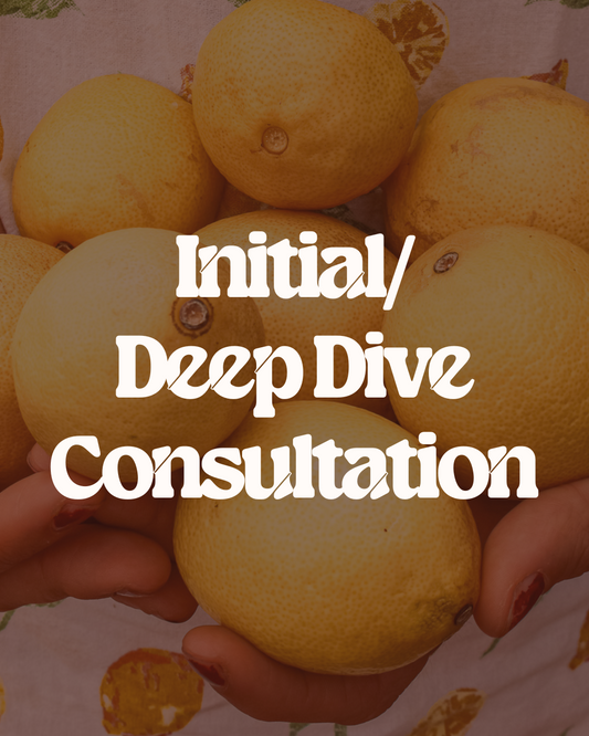 Initial/Deep Dive Consultation