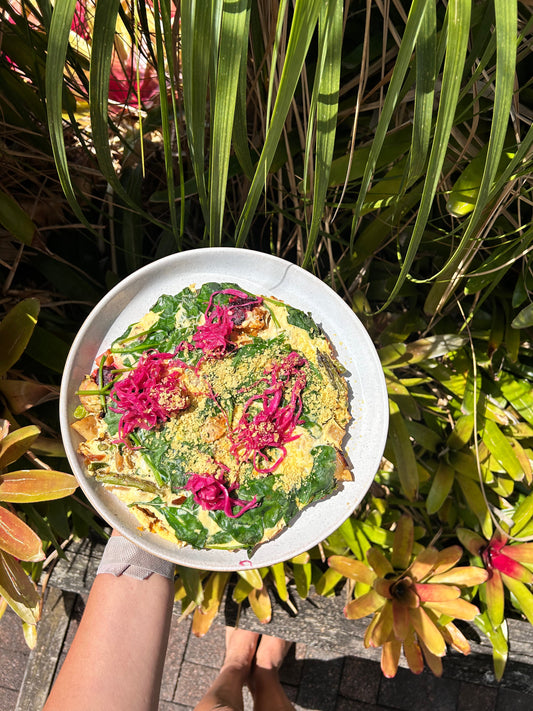 10 MINUTE ROAST VEG FRITTATA