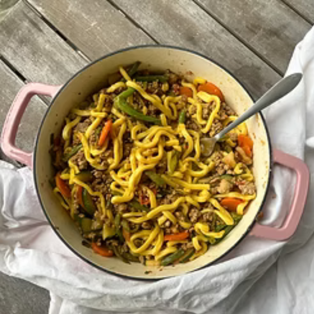 CHILLI PORK NOODLES
