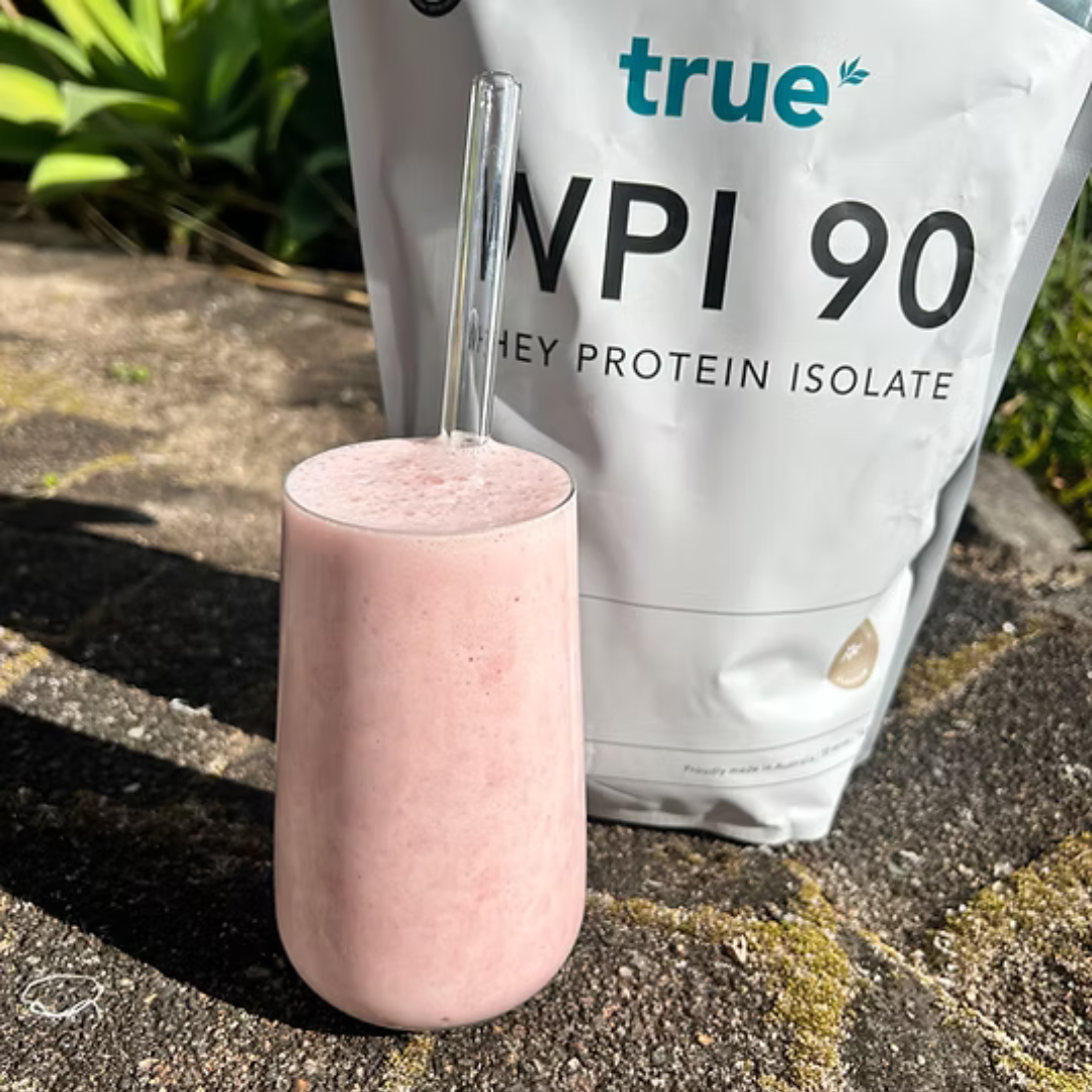 STRAWBERRY AND WATERMELON PROTEIN SMOOTHIE