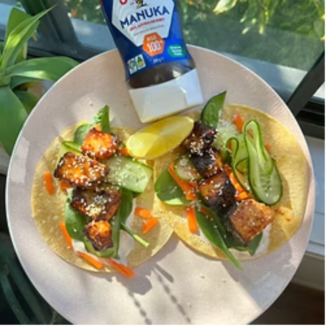 HONEY SALMON TACOS
