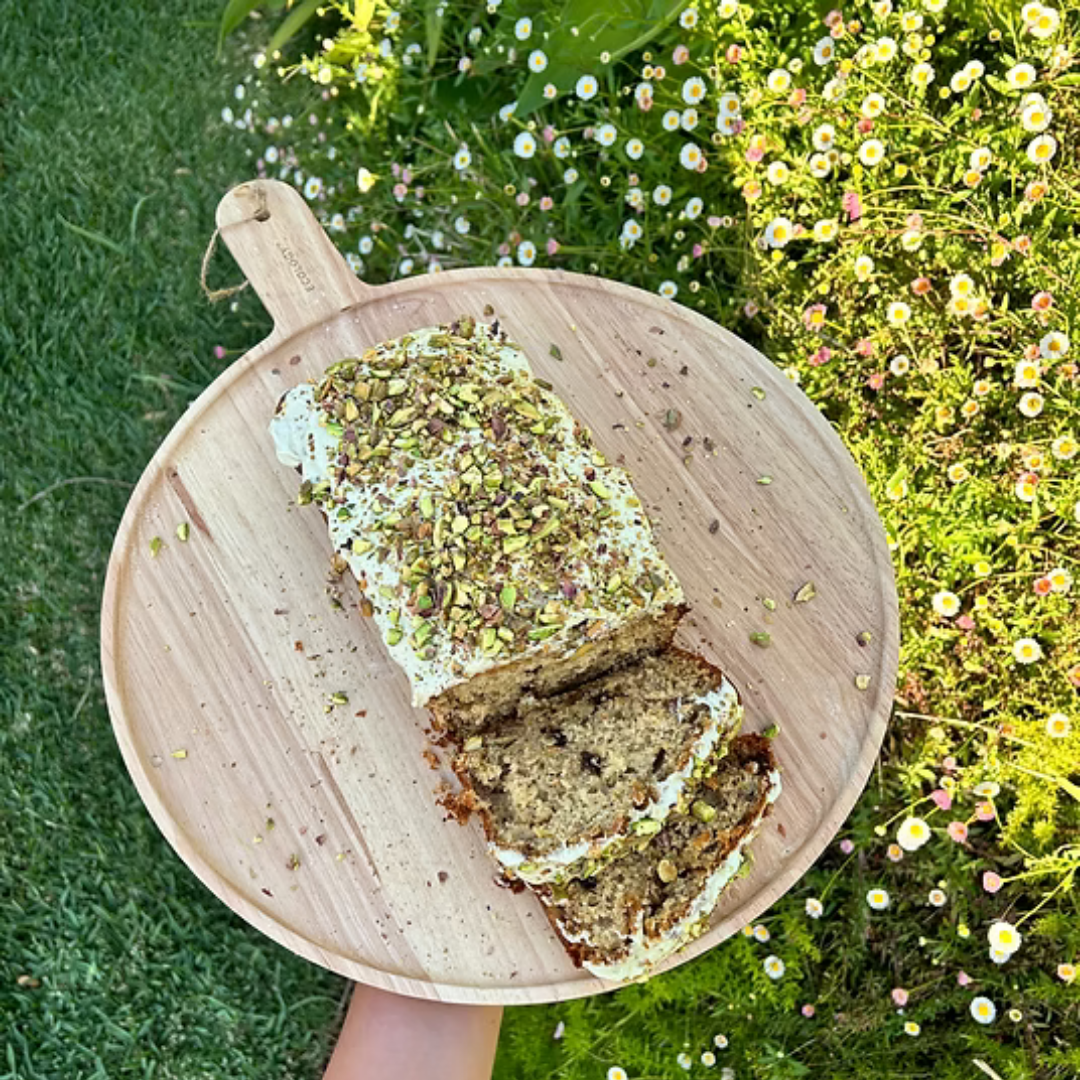 CHOC CHIP PISTACHIO BANANA BREAD