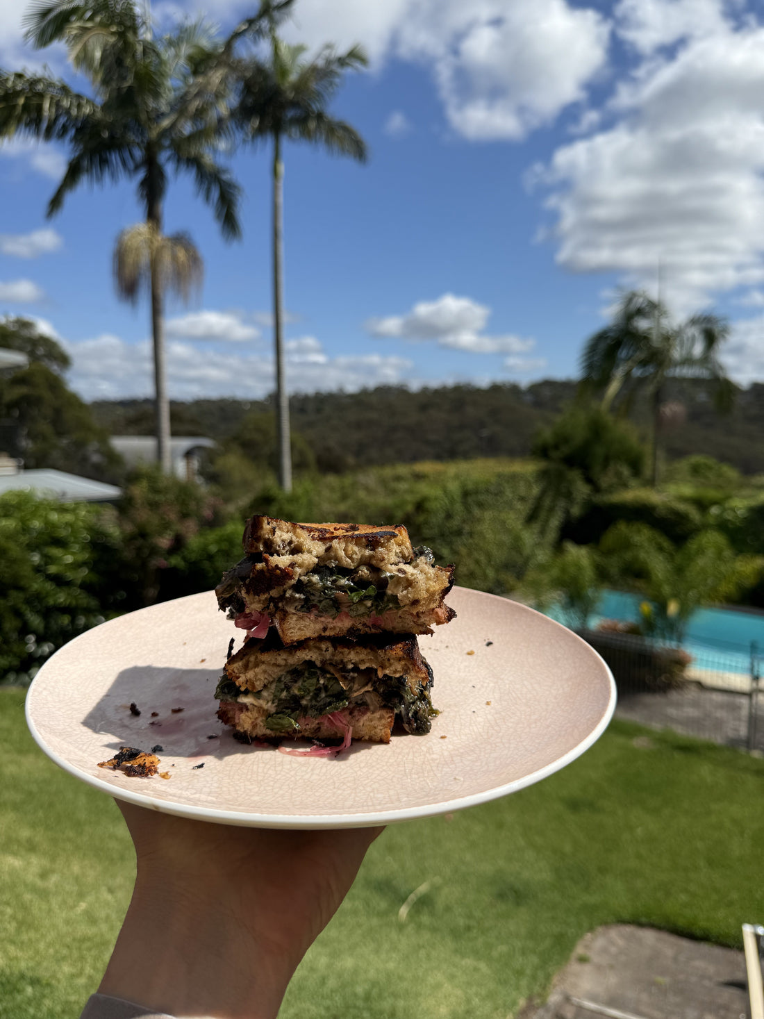 THREE CHEESE MUSHROOM TOASTIE