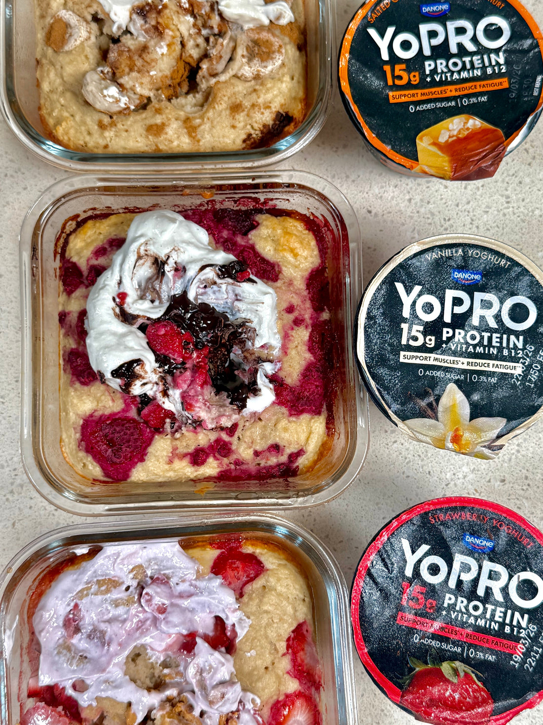 YOPRO BREAKFAST MUFFIN BOWLS