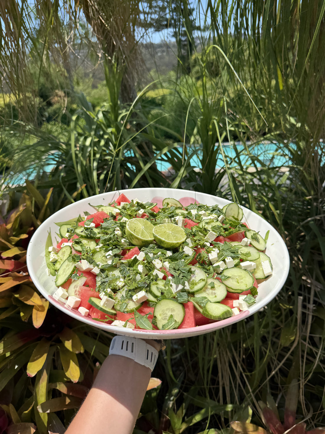 SIDE SALAD: WATERMELON AND FETA