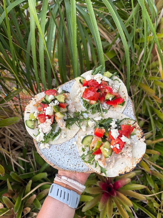 Mediterranean Chicken Tacos