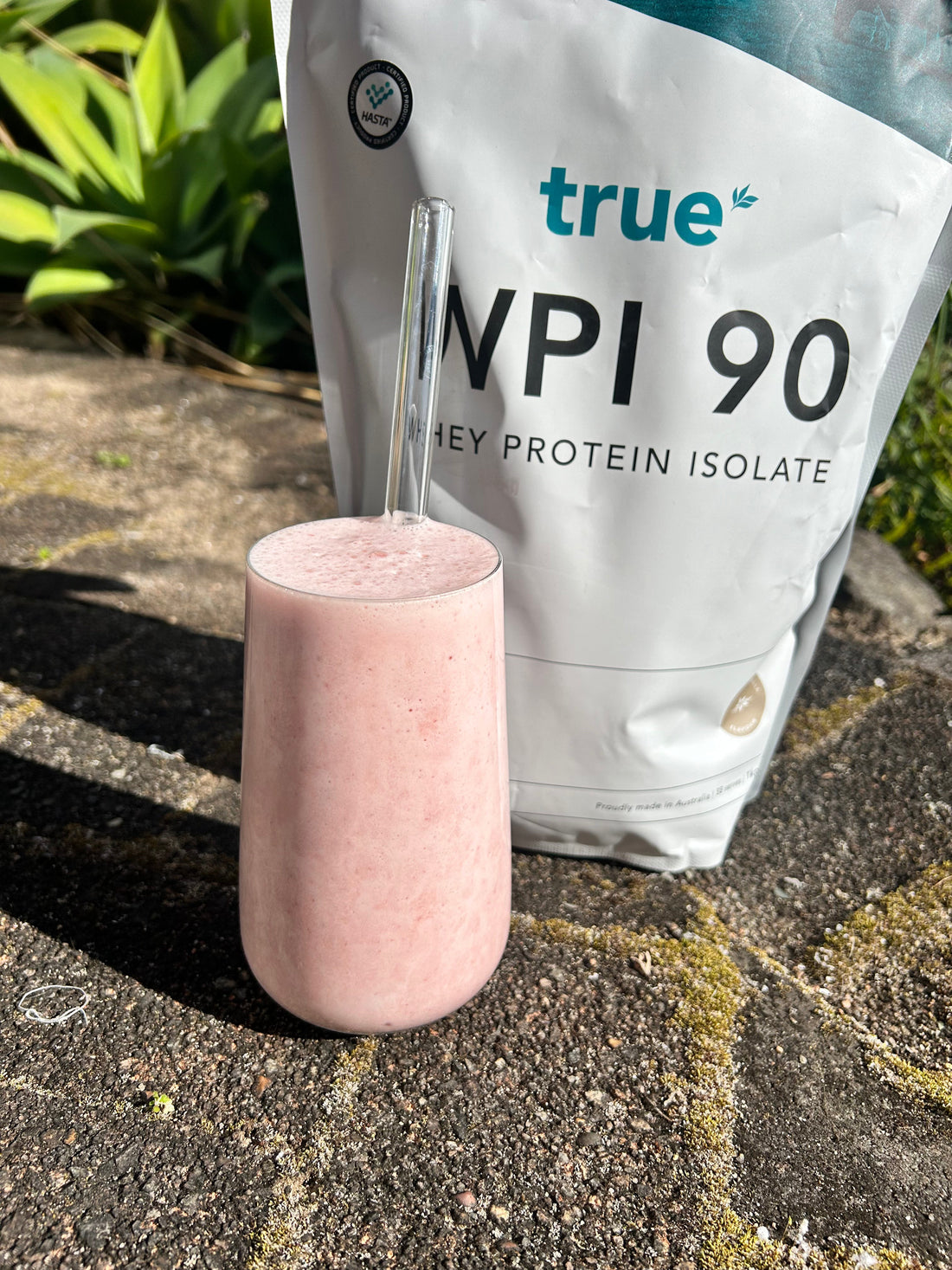 STRAWBERRY AND WATERMELON PROTEIN SMOOTHIE
