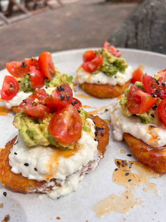 LOADED CHILLI HONEY HASH BROWNS