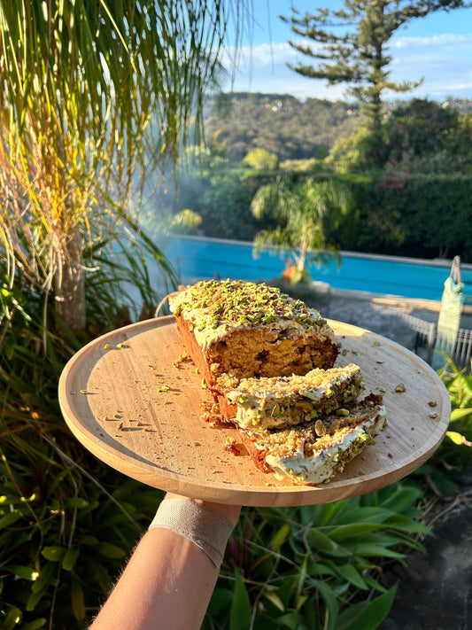 CHOC CHIP PISTACHIO BANANA BREAD