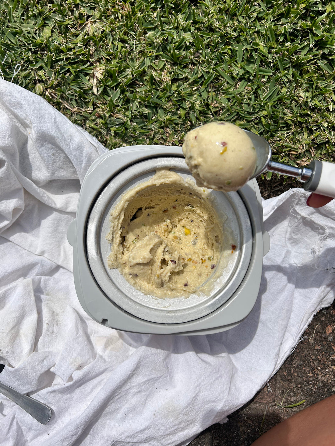 PISTACHIO PROTEIN ICE CREAM