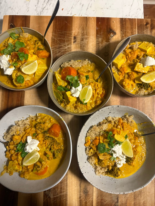 SLOW COOKED TOFU VEGGIE CURRY
